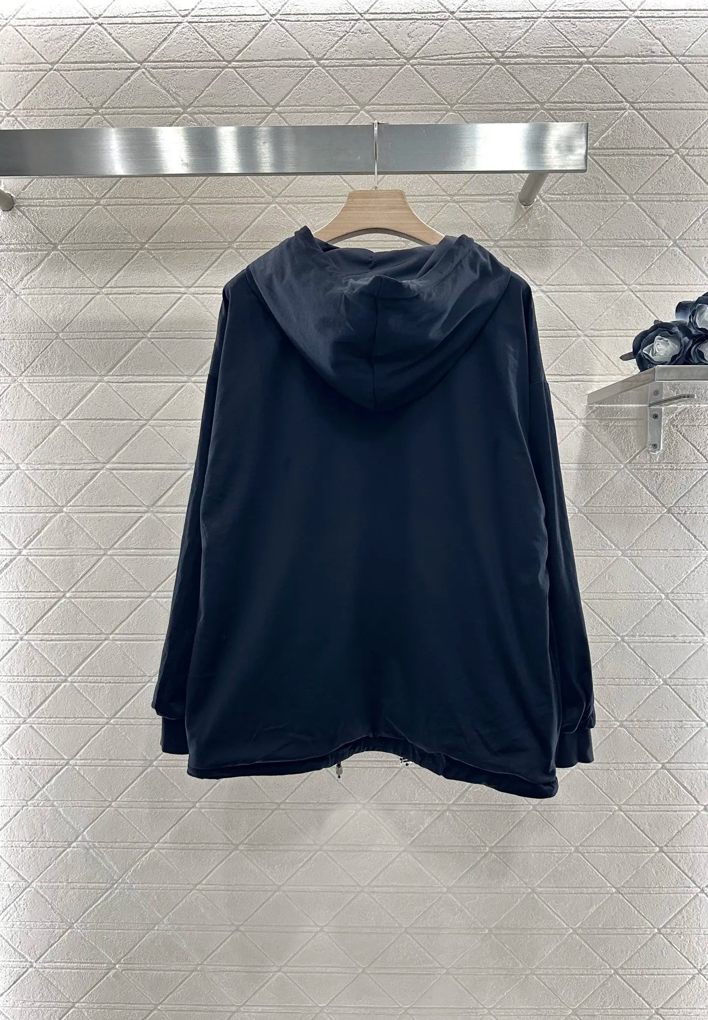 2025 New Product, reversible Hooded Jacket,Nylon Cotton Material Reversible Hooded Drawstring Jacket