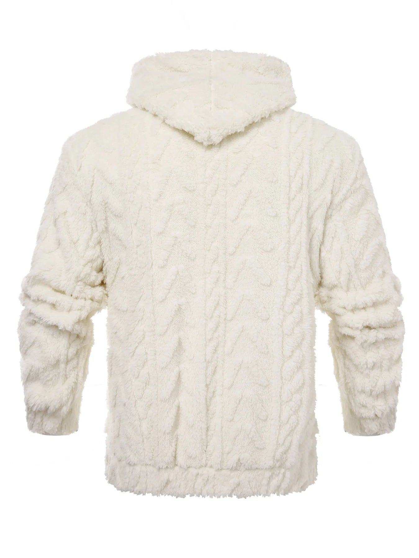 Men's letter drawstring hooded jacket, jacquard velvet fabric, soft,comfortable, double pocket