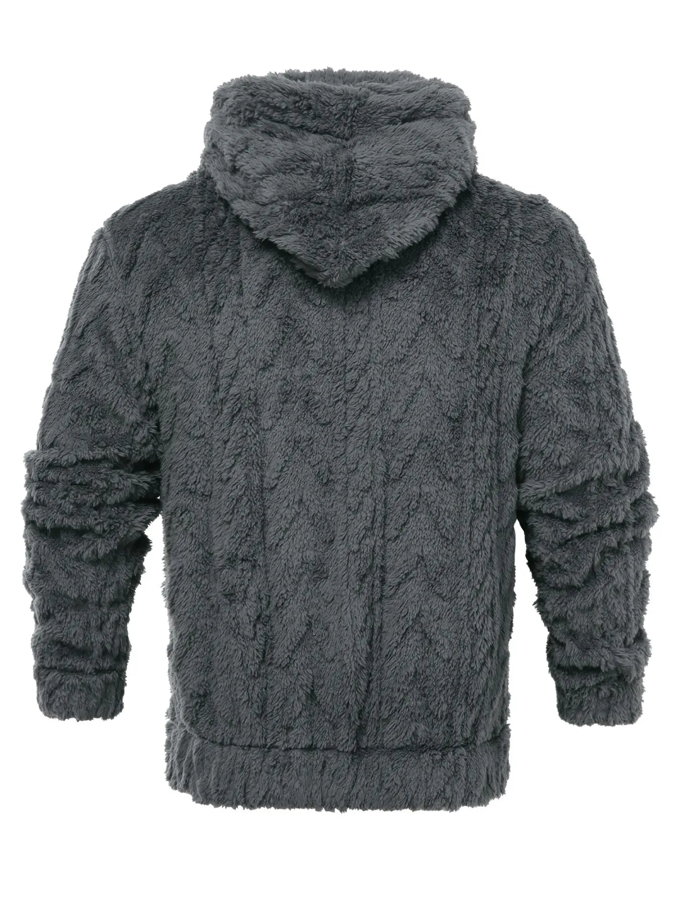 Men's letter drawstring hooded jacket, jacquard velvet fabric, soft,comfortable, double pocket
