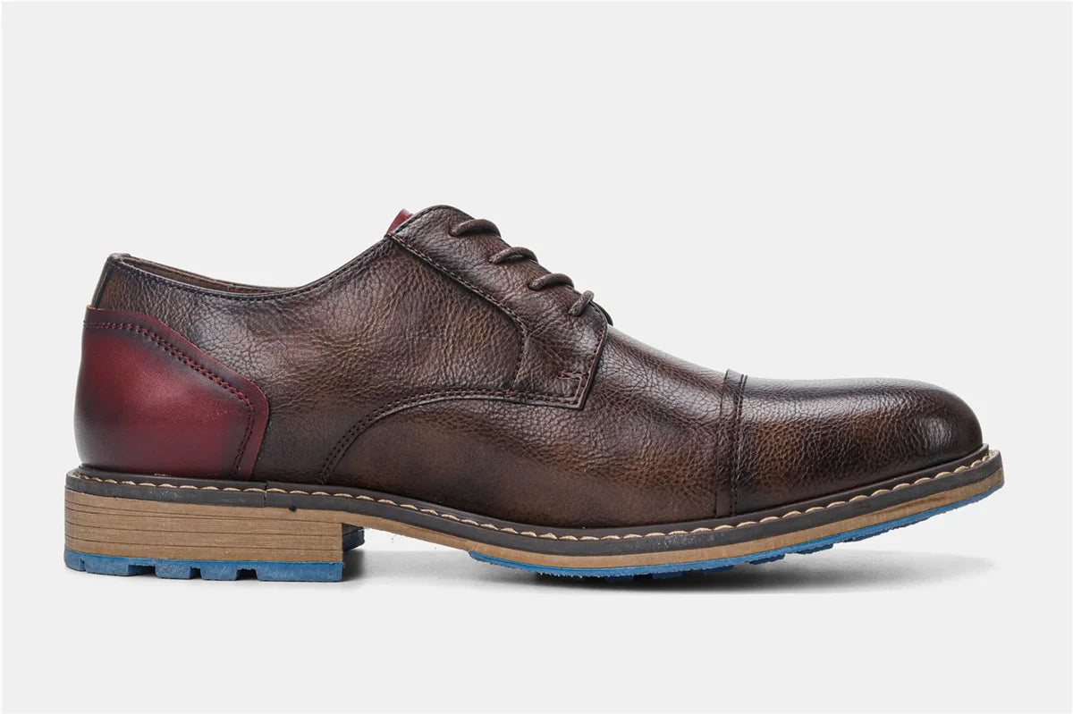 Retro Men Derby Shoes Men Casual shoes Fashion Men Leather Shoes