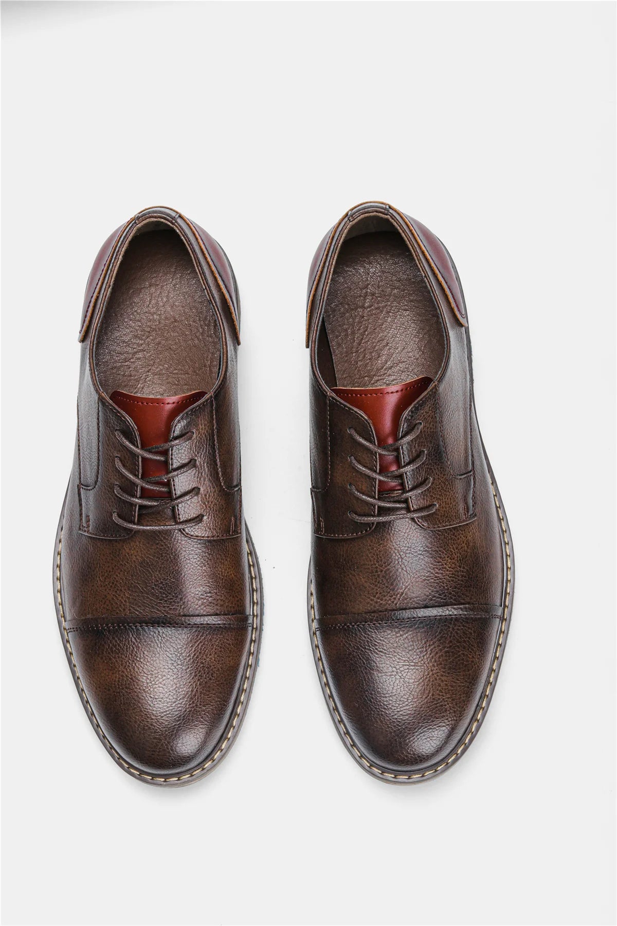 Retro Men Derby Shoes Men Casual shoes Fashion Men Leather Shoes
