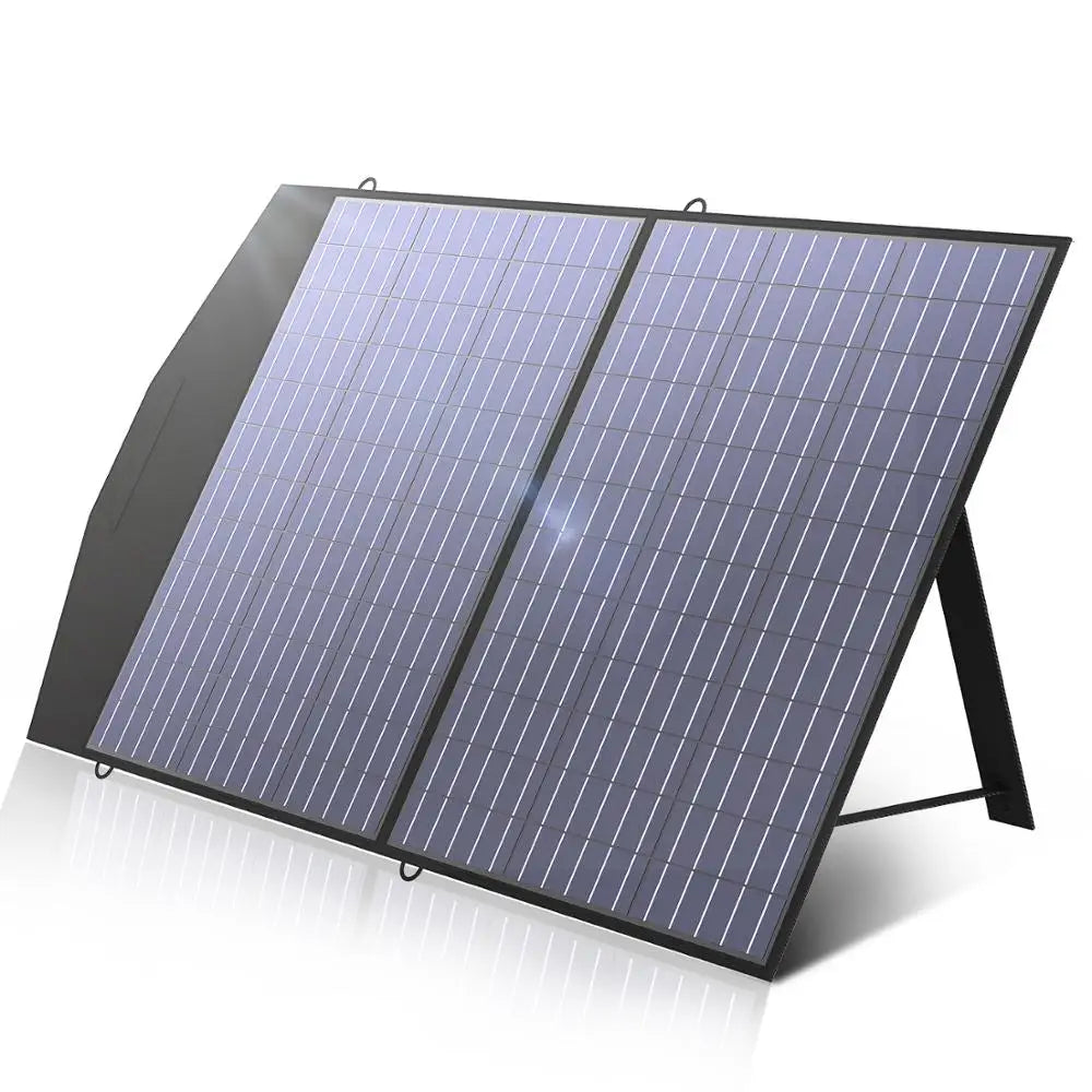 Solar Charger 18V 100W Foldable Solar Panel For Portable Power Station/Generator Outdoor Travel Camping