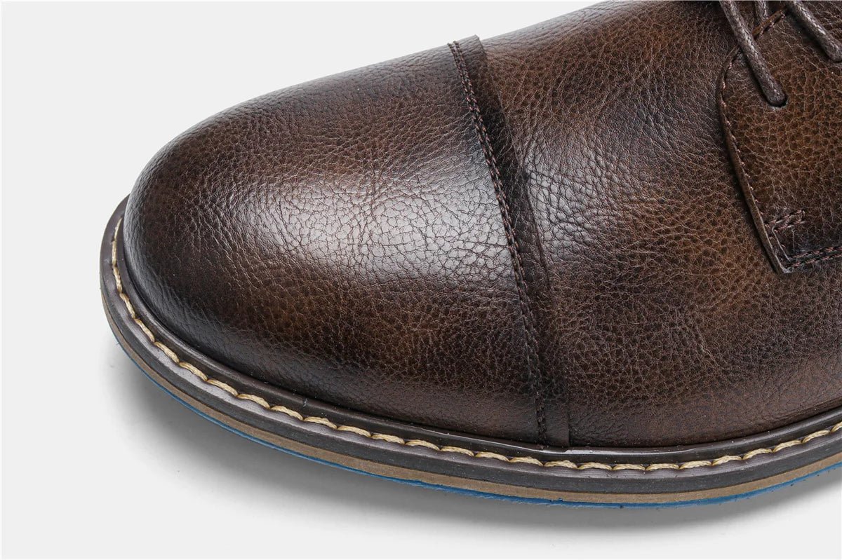 Retro Men Derby Shoes Men Casual shoes Fashion Men Leather Shoes