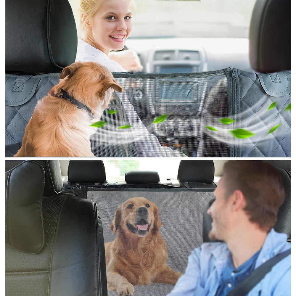 Dog Car Seat Cover Waterproof Pet Hammock Car Rear Back Seat Protector Mat Safety