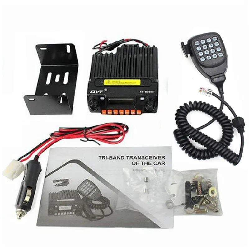 KT-8900R 25W Long Range Walkie Talkie VHF UHF Transceiver 136~174&240-260&400~480MHz Mini Mobile Two Way Radio