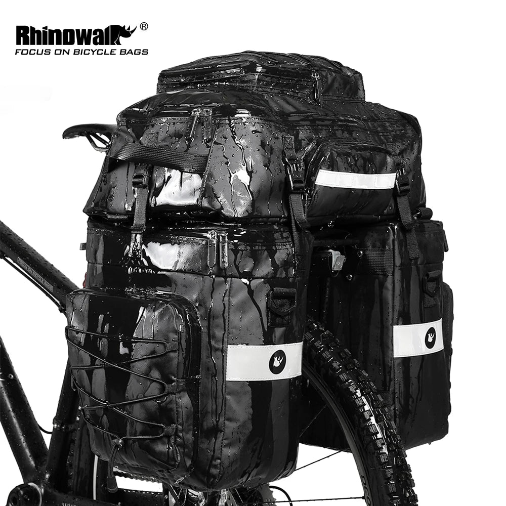 Rhinowalk Bike Trunk Bag 3 in 1 Big Capacity, Double Side Rear Rack Seat, city,travel,mountain