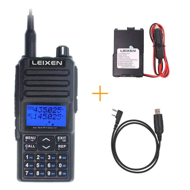 NEW LEIXEN UV-25D Walkie Talkie 20W Dual Band 136-174 & 400-470MHz Radio Long distance Amateur