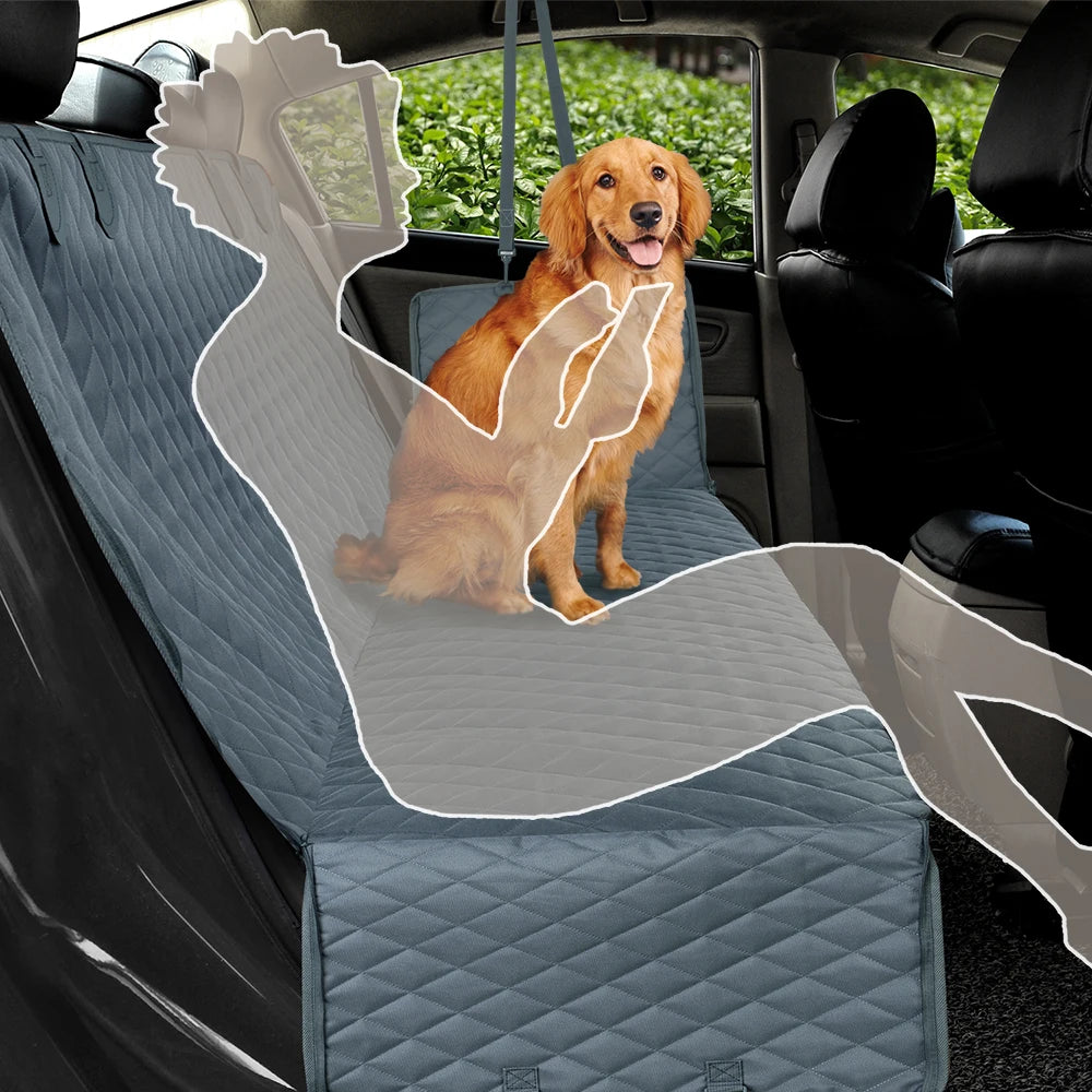 Dog Car Seat Cover Waterproof Pet Hammock Car Rear Back Seat Protector Mat Safety
