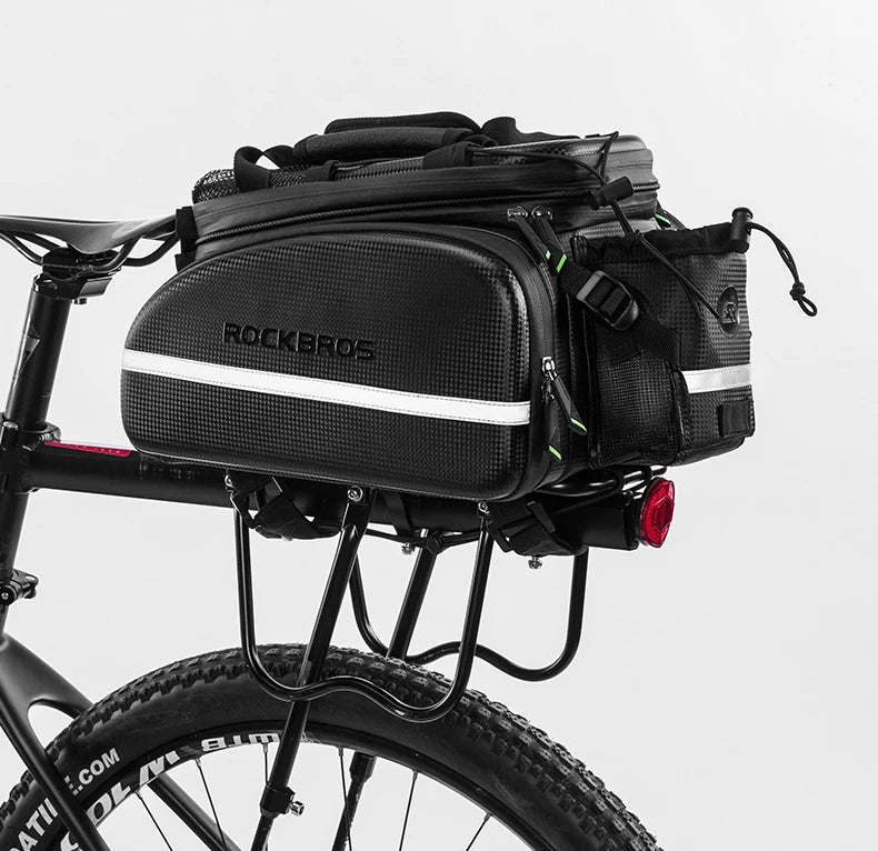 Carrier 3 In 1 Bicycle Trunk Bags Waterproof MTB Road Cycling 35L Travel Luggage Cargo Bags