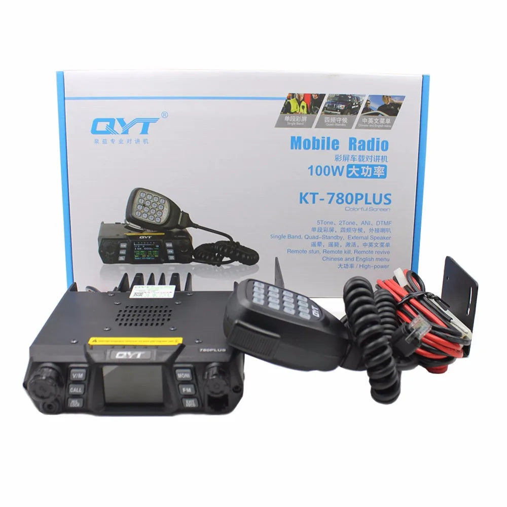 KT-780PLUS Mobile Radio VHF 136-174MHz or UHF 400-480MHz 100W /75W Walkie Talkie ,Transceiver