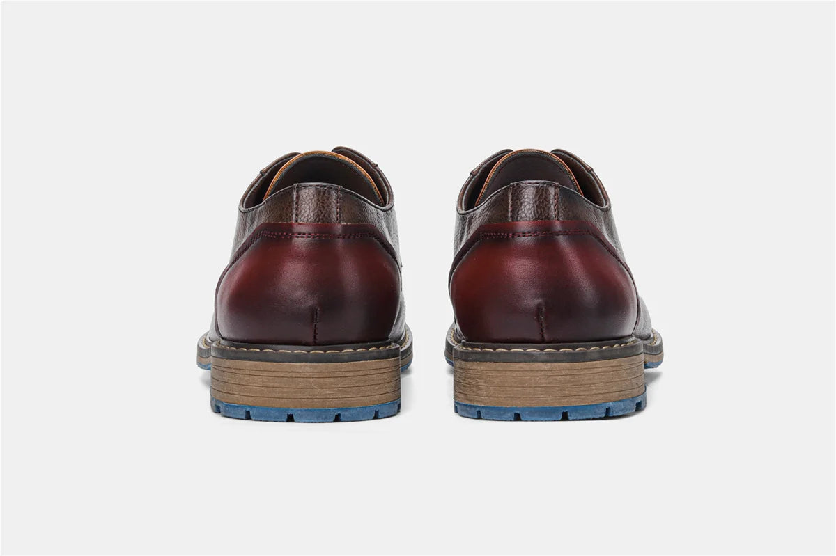 Retro Men Derby Shoes Men Casual shoes Fashion Men Leather Shoes