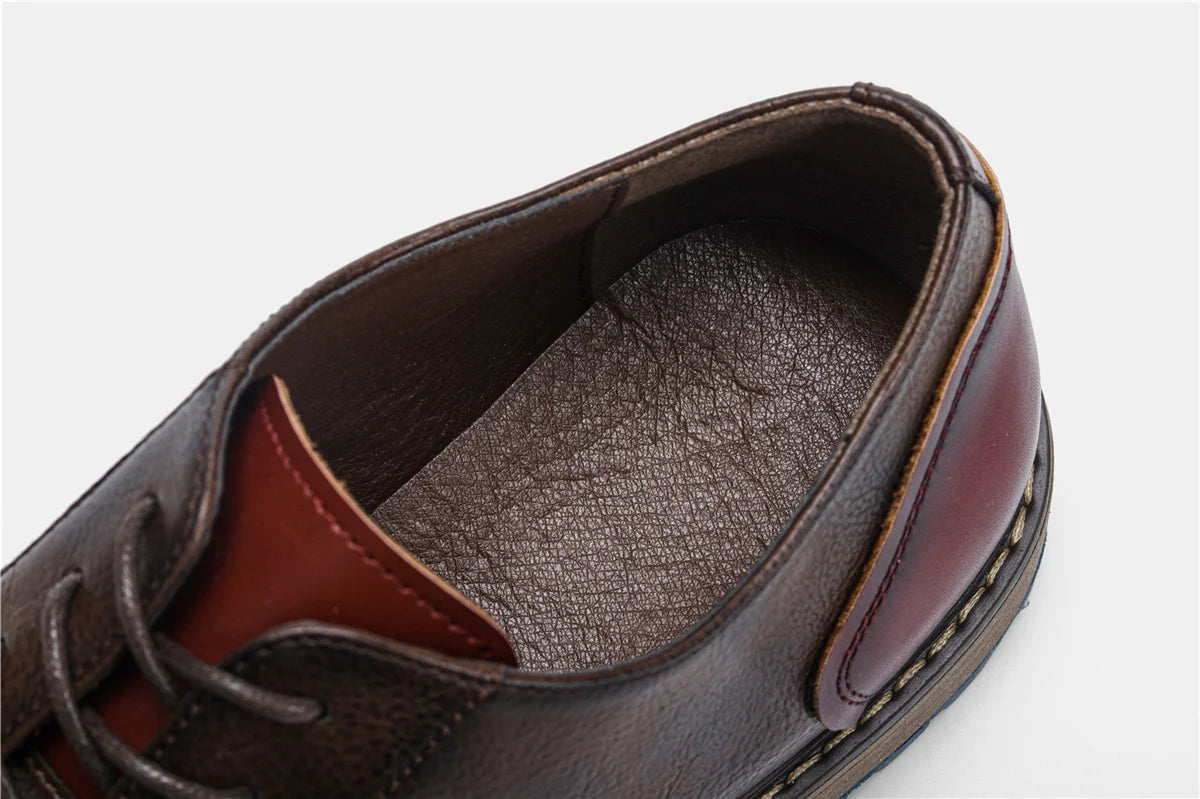 Retro Men Derby Shoes Men Casual shoes Fashion Men Leather Shoes