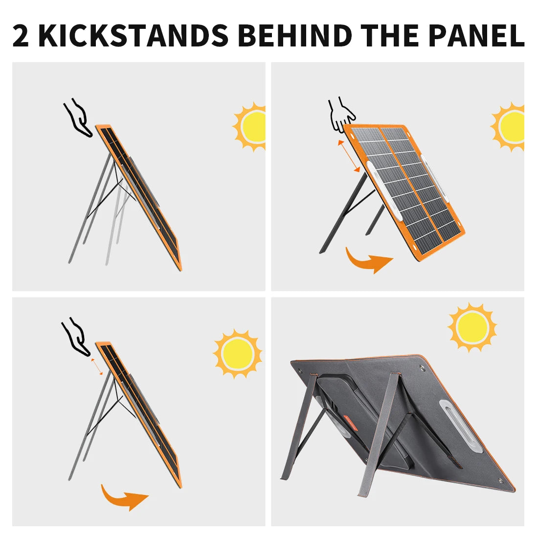 Portable Solar Panel 60W 18V Solar Charger Foldable Battery DC Output PD Type-c for Solar Gener