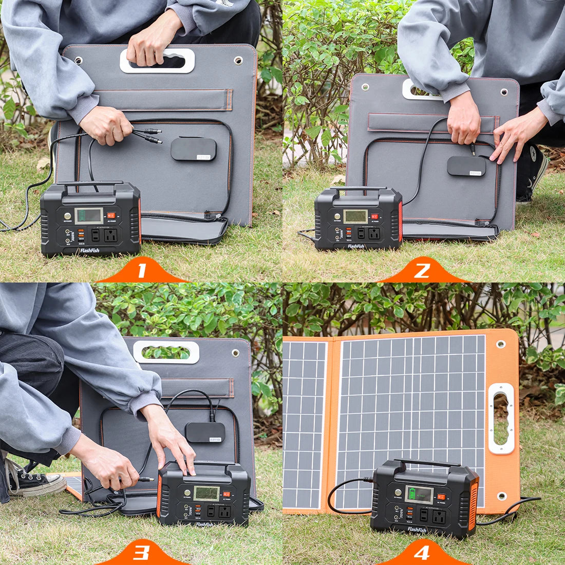 Portable Solar Panel 60W 18V Solar Charger Foldable Battery DC Output PD Type-c for Solar Gener