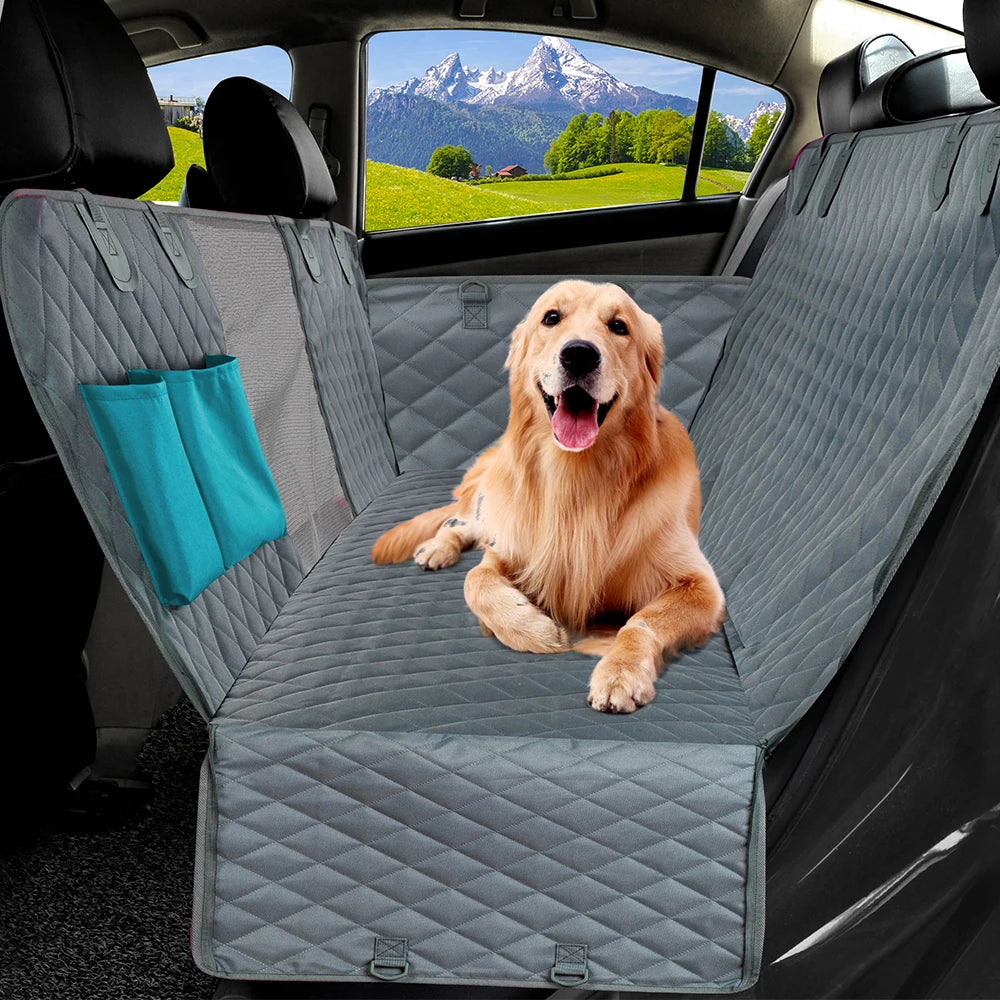 Dog Car Seat Cover Waterproof Pet Hammock Car Rear Back Seat Protector Mat Safety