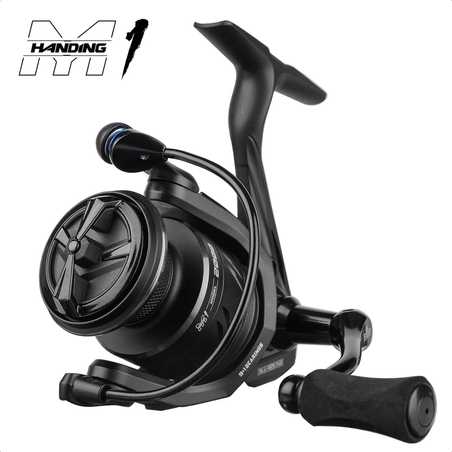 Spinning Reel 12kg Max Drag Graphite Reel, 9 + 1 Ball Bearings, 5.2 1 Gear Ratio Perch Bass.Pike