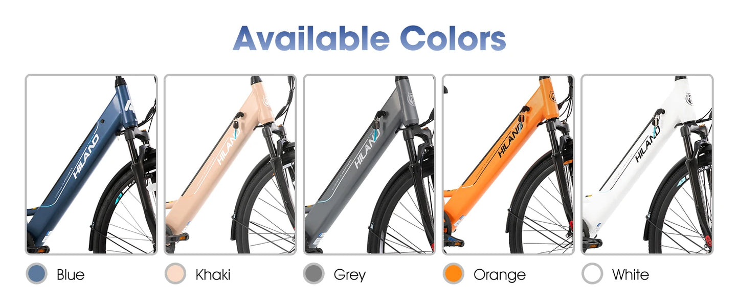Electric road bike, detachable lithium battery,Including shelves, 250W, with LCD display