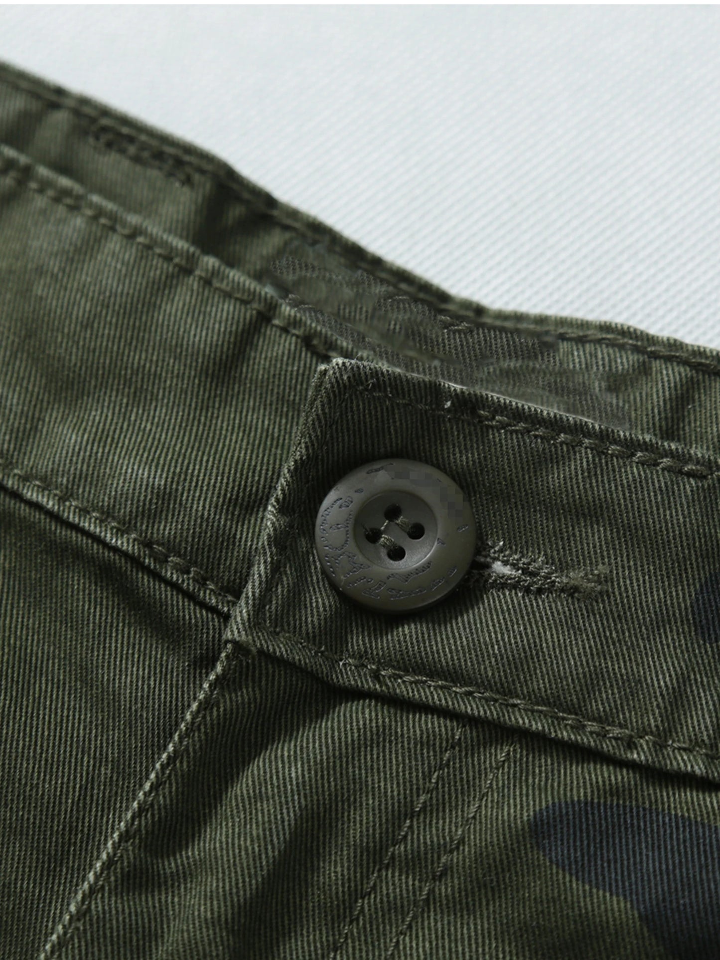 Men's Hiking Pants, Outdoor Ripstop Wild Cargo Multi-Pocket Camo Pants, Casual (No Belt)