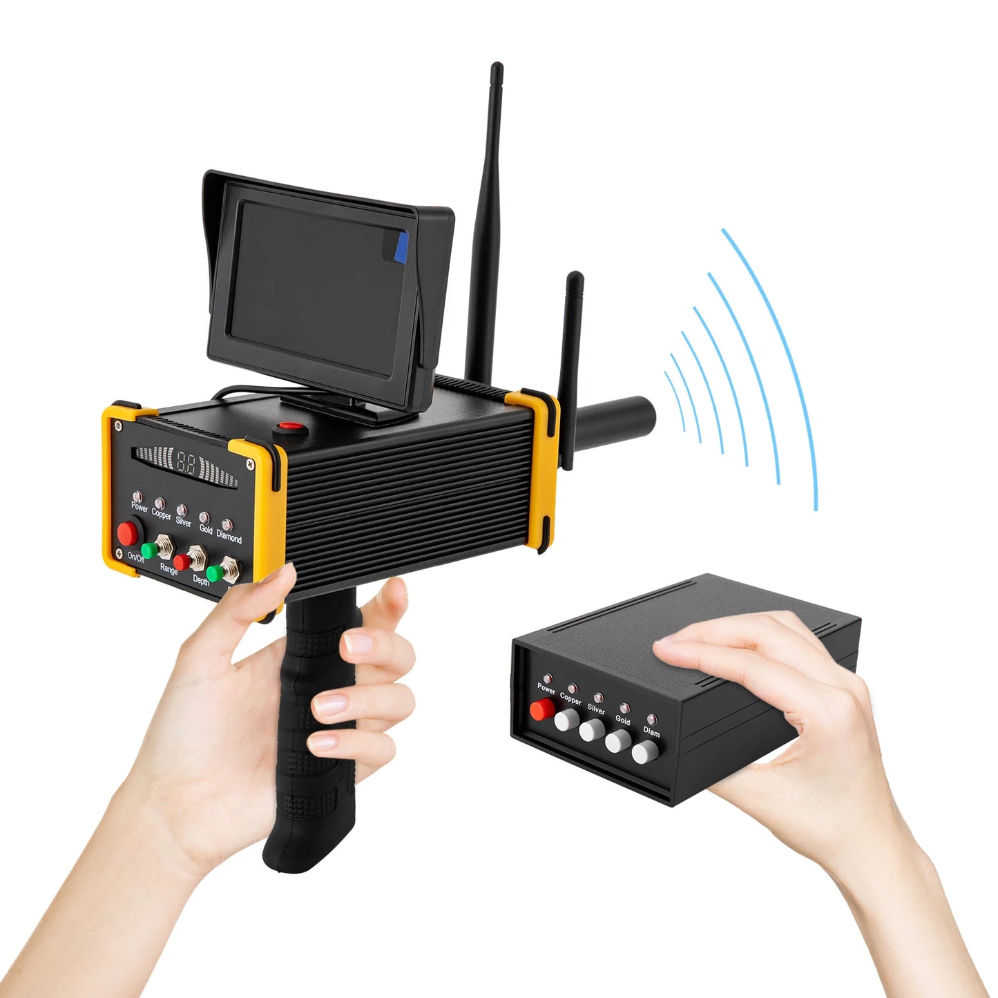 Metal Detector Gold Finder Underground Metal Scanner, High Definition Screen Gold Silver Copper