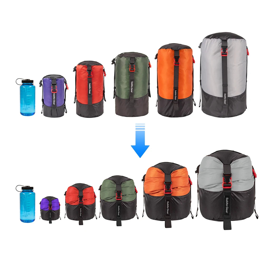 Outdoor Sleeping Bag Stuff Sack Multi-Purpose compression,Large Capacity Space Saving Down Jackets