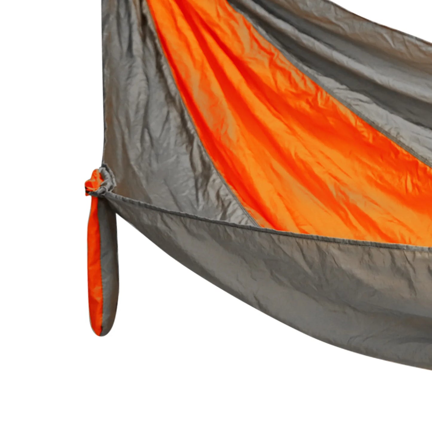 Camping Hammock with Tie Rope Widened Hanging Swing for Indoor Outdoor Camping Silver Gray Orange
