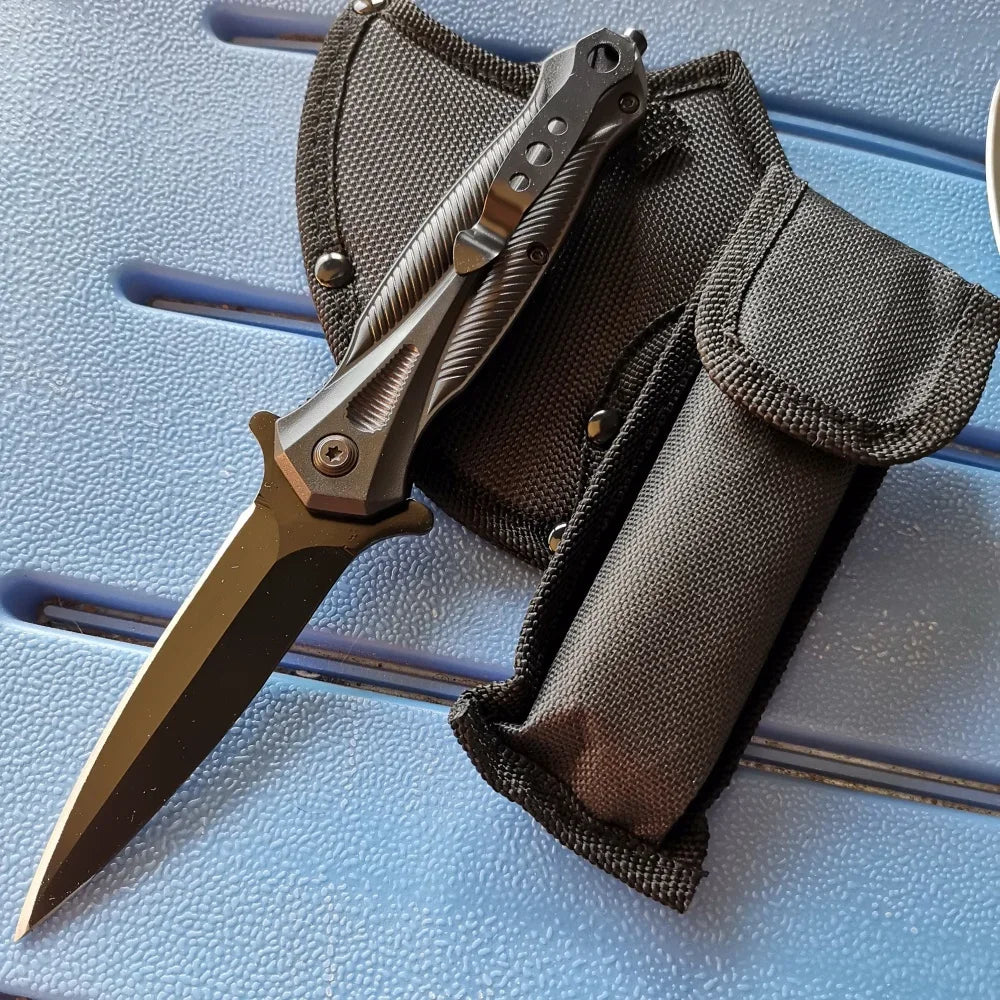 Stainless Steel Axe & Folding Knife Combo Set: High-Performance Outdoor Adventures, Camping & Hiking