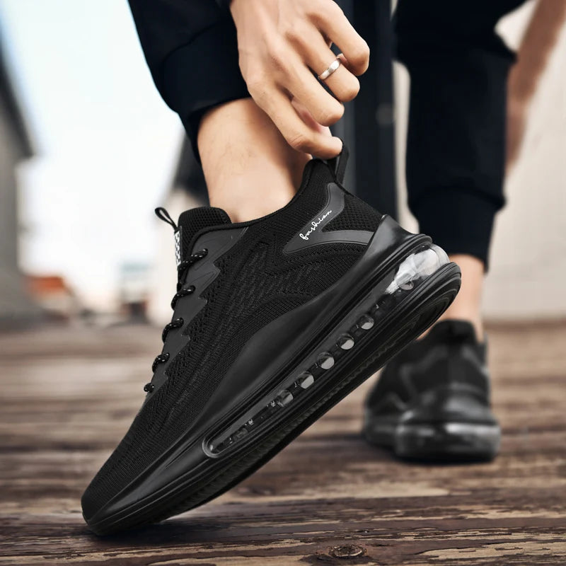 Men's air running shoes, tennis walking shoes, breathable and non slip running shoes