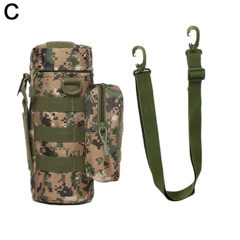 Molle Water Bottle Holder Bag Hydration Carrier Kettle Pouch with Strap Fits Up to 32 oz.