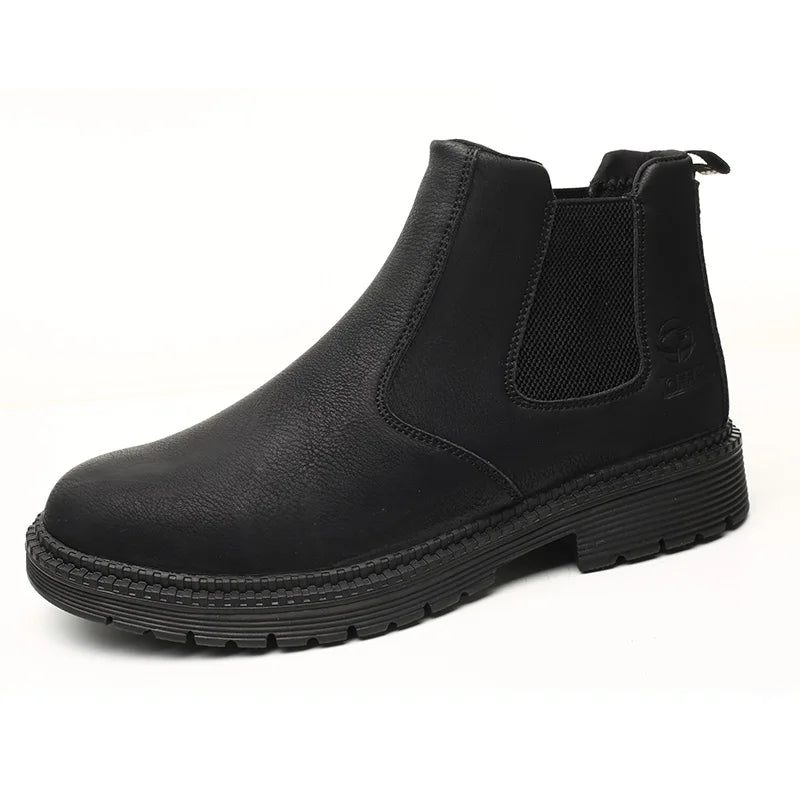 Anti-smash and anti-puncture work shoes high top four seasons safety shoes