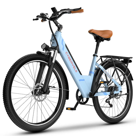 26" E-Bike, 7-Speed,1000 Peak Electric Bike, Adults,up 80 Miles Removable Battery