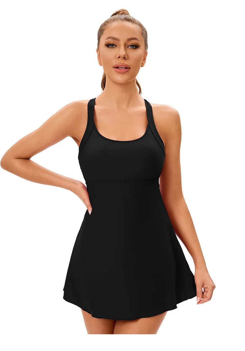 Solid Color Split Swimwear,Women 2025 New U-neck Suspender Backless Bikini Set Beachwear