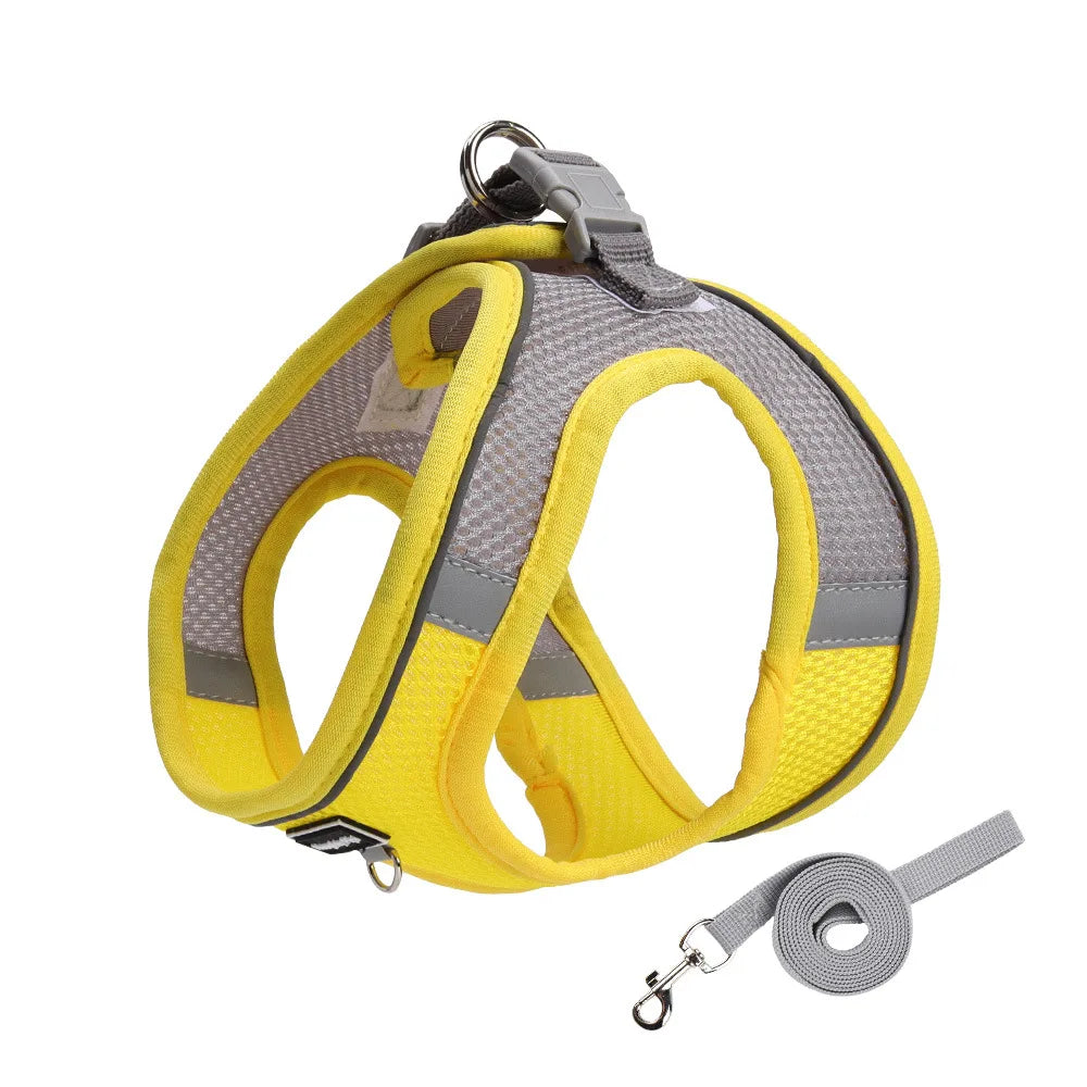 Small Dogs Adjustable Puppy Cat Harness Vest French Bulldog Chihuahua Pug Pet Outdoor Fun