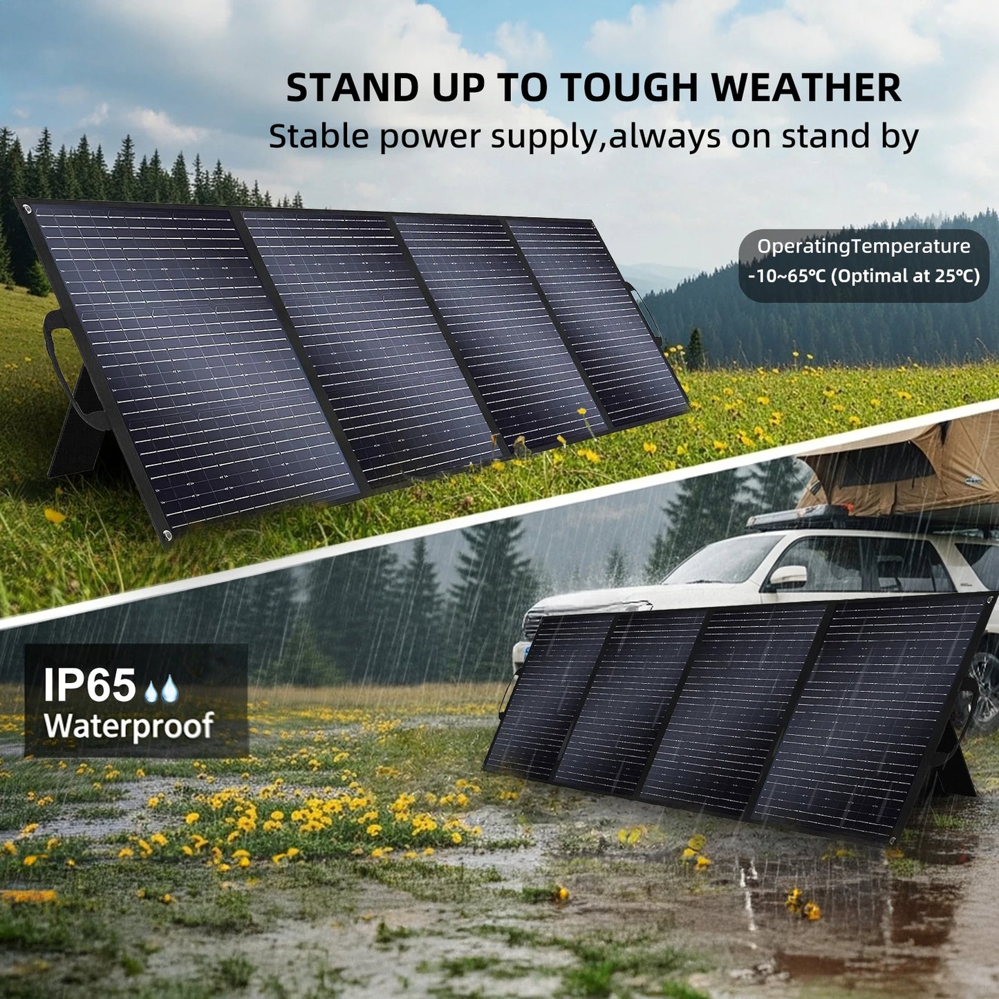 2400W/2160Wh Power Energy Stations Q2501 Rechargeable Batteries Solar Panels 200W FoldableOutdoor