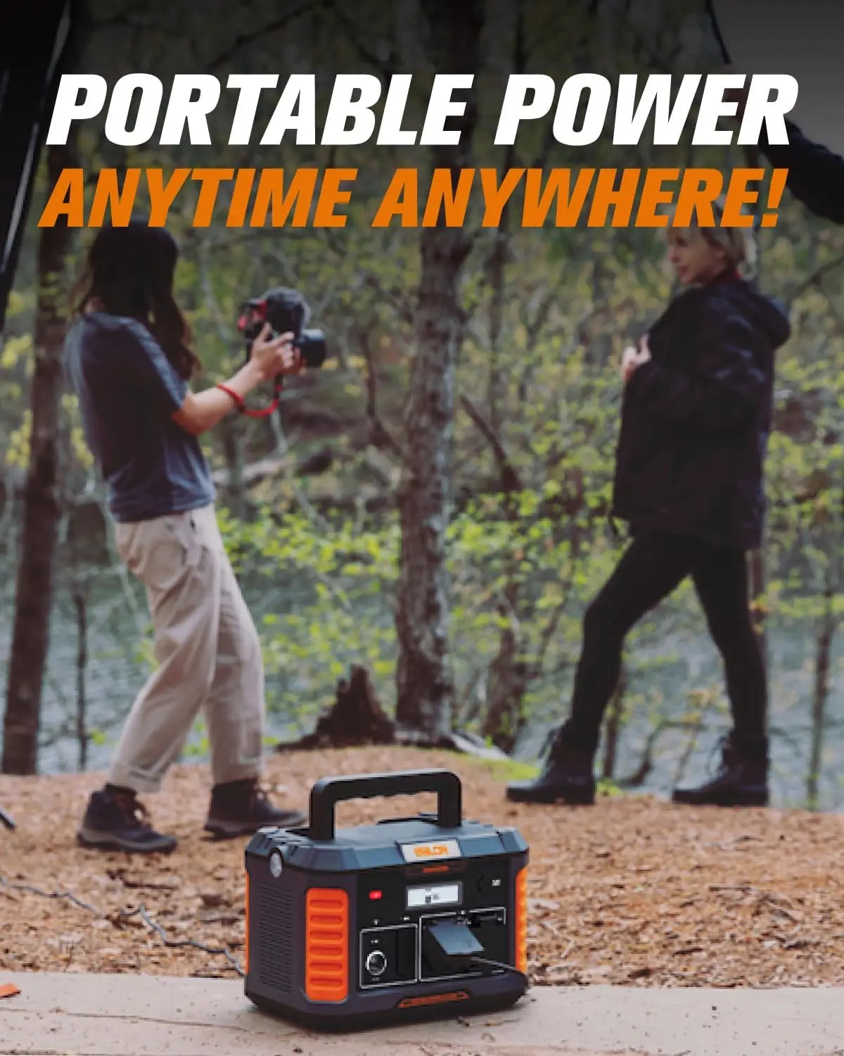 Portable Power Station 1000W Output 808Wh Capacity AC Outlet USB Ports Solar Charging Generator