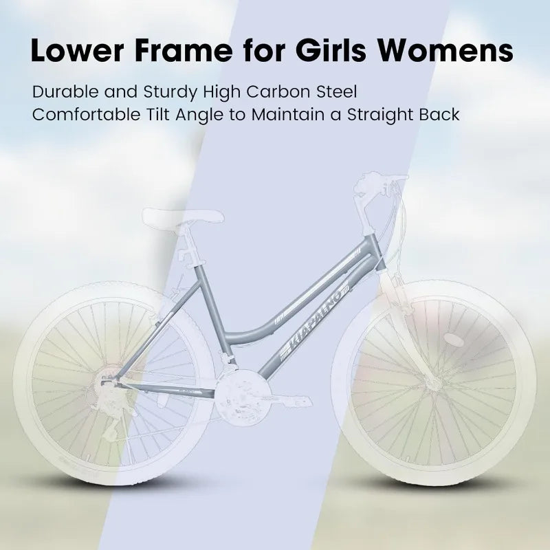Dual Full Suspension Mountain Bike 24/26/27.5 Inch,21 Speed Mens Womens | Spring Summer Travel