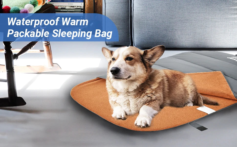 KingCamp Dog Sleeping Bag, Camping Essentials ,Storage Bag Outdoor Travel Hiking