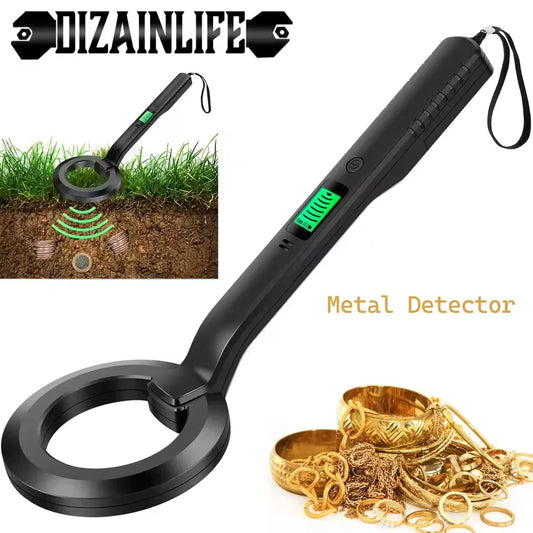 New Handheld Metal Detector, LED Display High Sensitivity, Gold Silver Pinpoint, Search Coil