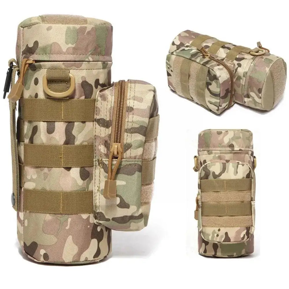 Molle Water Bottle Holder Bag Hydration Carrier Kettle Pouch with Strap Fits Up to 32 oz.