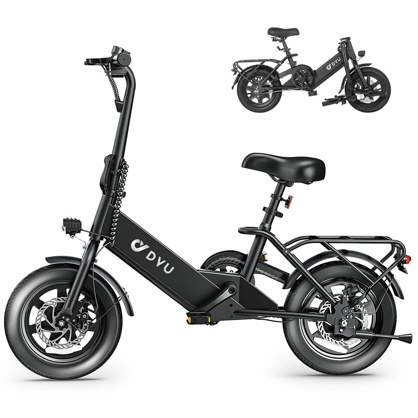 DYU C3-16 Electric Bicycle 500W Peak Motor 36V7.5AH Lithium Battery 16 Inch city E-bike