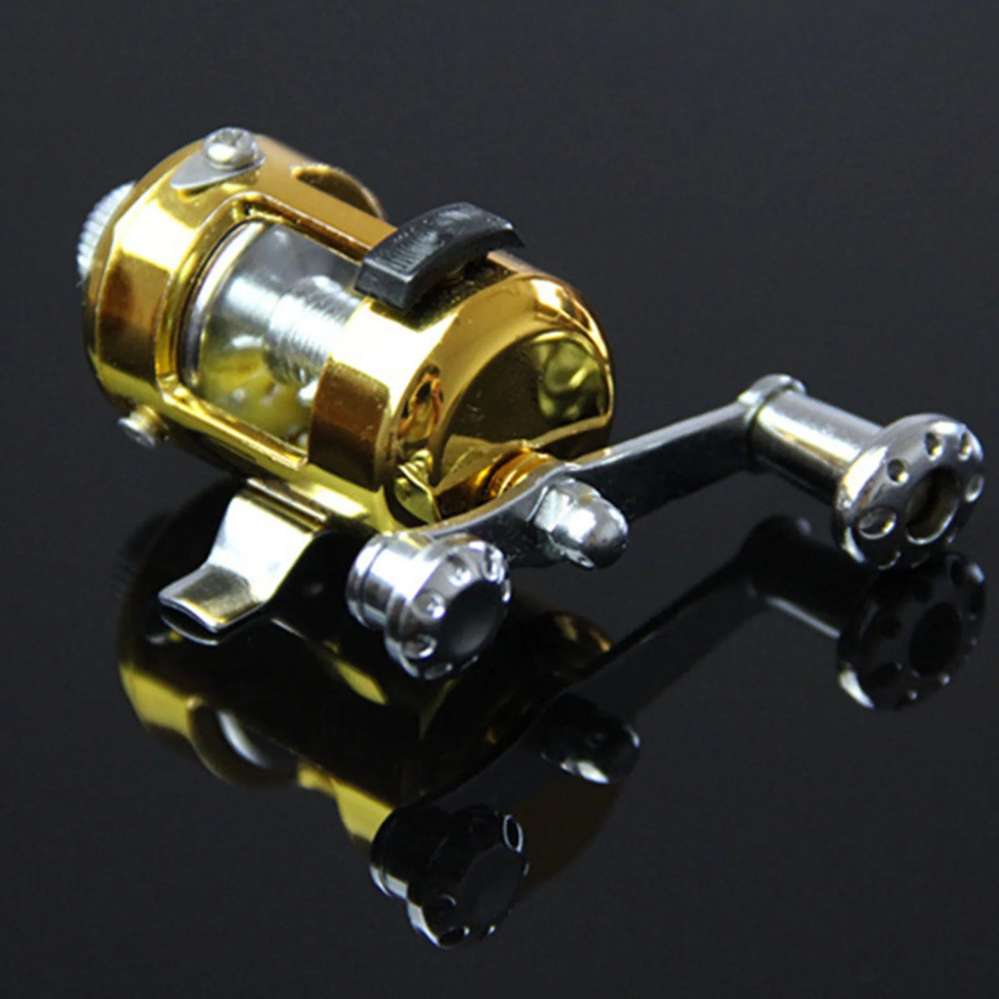 Mini Fishing Rods Pocket Telescopic Aluminium Alloy Lure 1m for Fishing Enthusiast Collectors