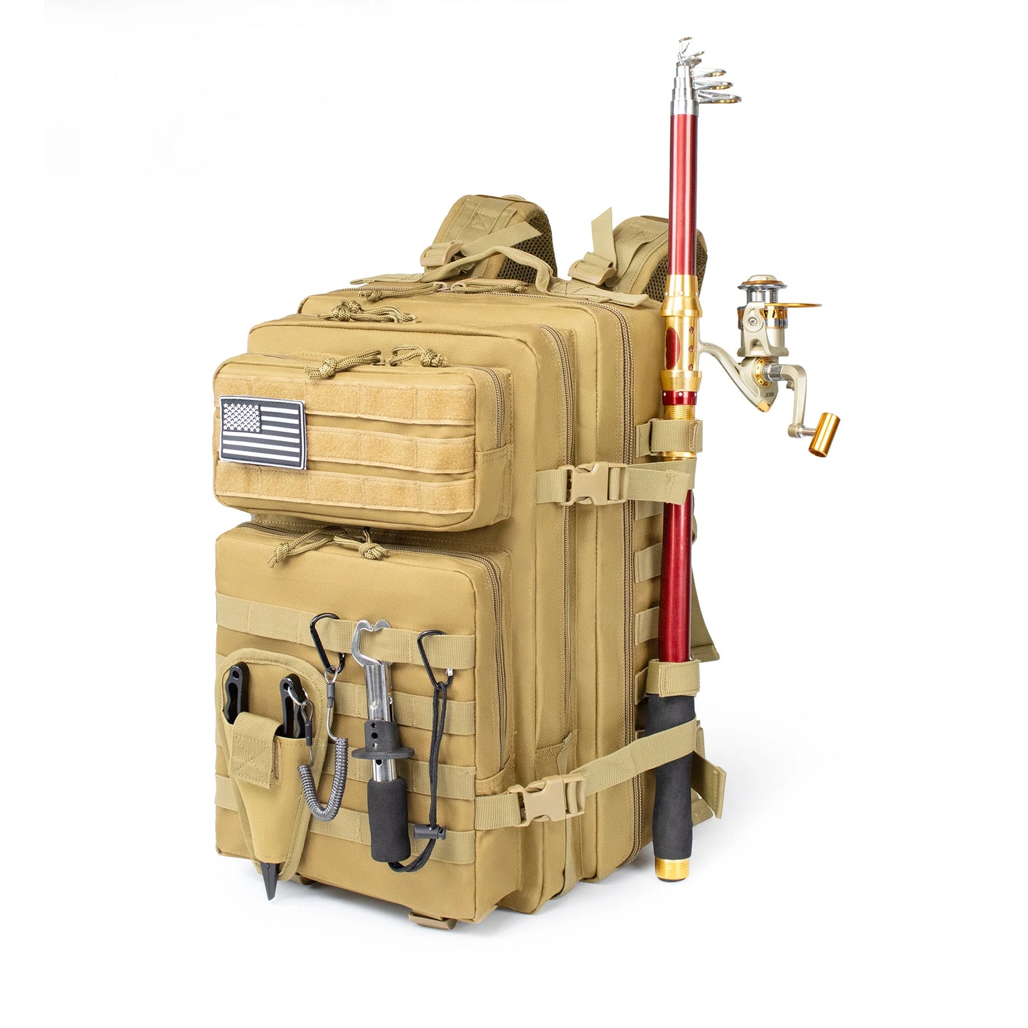 45L Fishing Hunting Bag Tactical Backpack Men's Travel Large Capacity Rucksacks Men Waterproof