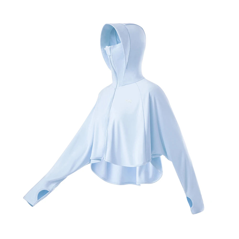 Sunscreen Jackets Women UV Protection Clothing UPF50+ Hoodie Breathable Coats, Running Cycling