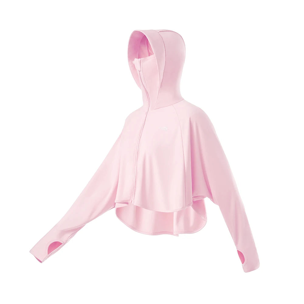 Sunscreen Jackets Women UV Protection Clothing UPF50+ Hoodie Breathable Coats, Running Cycling