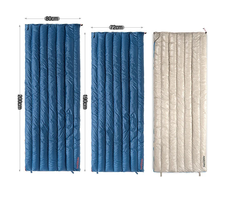 Goose Down Sleeping Bag Camping Ultralight Winter Waterproof