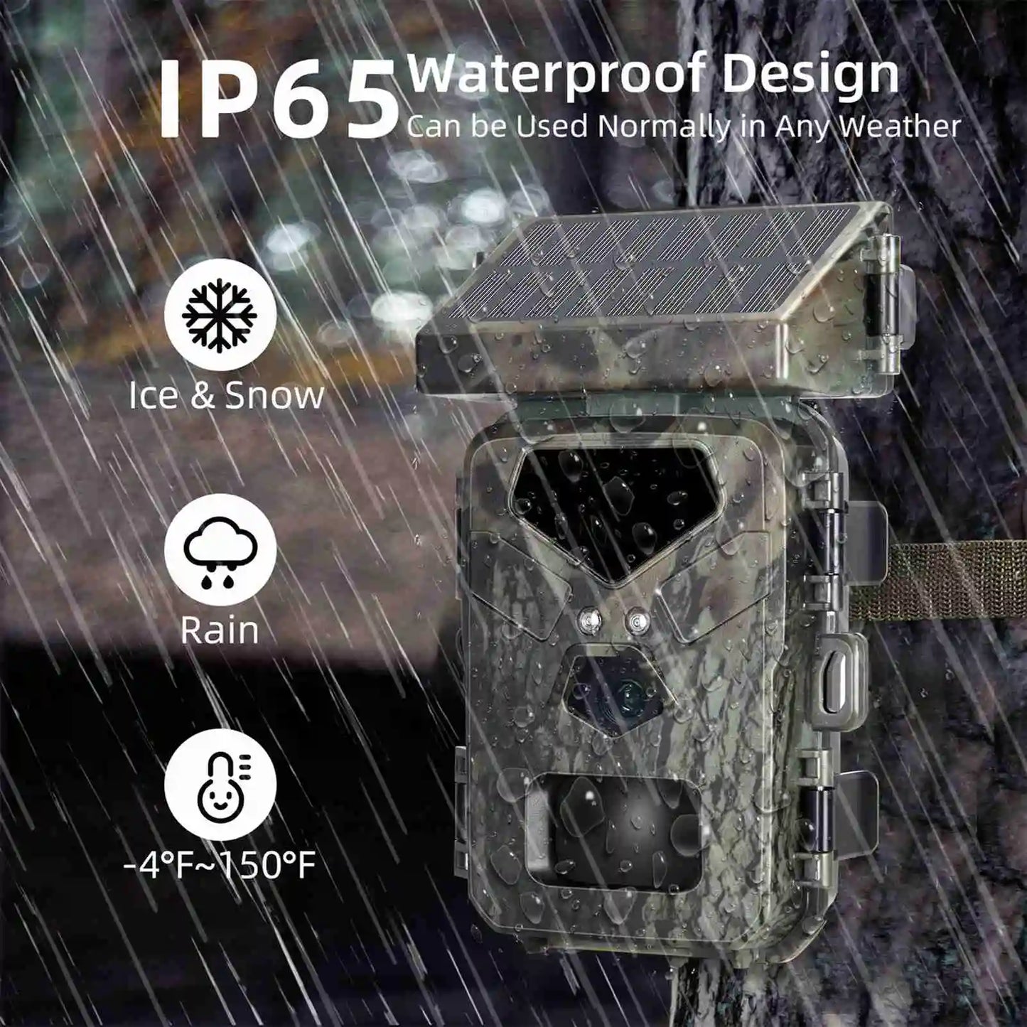 Hunting Game Camera 20MP/1080P 0.3s Trigger Speed Night Vision Motion Activated Trail Camera