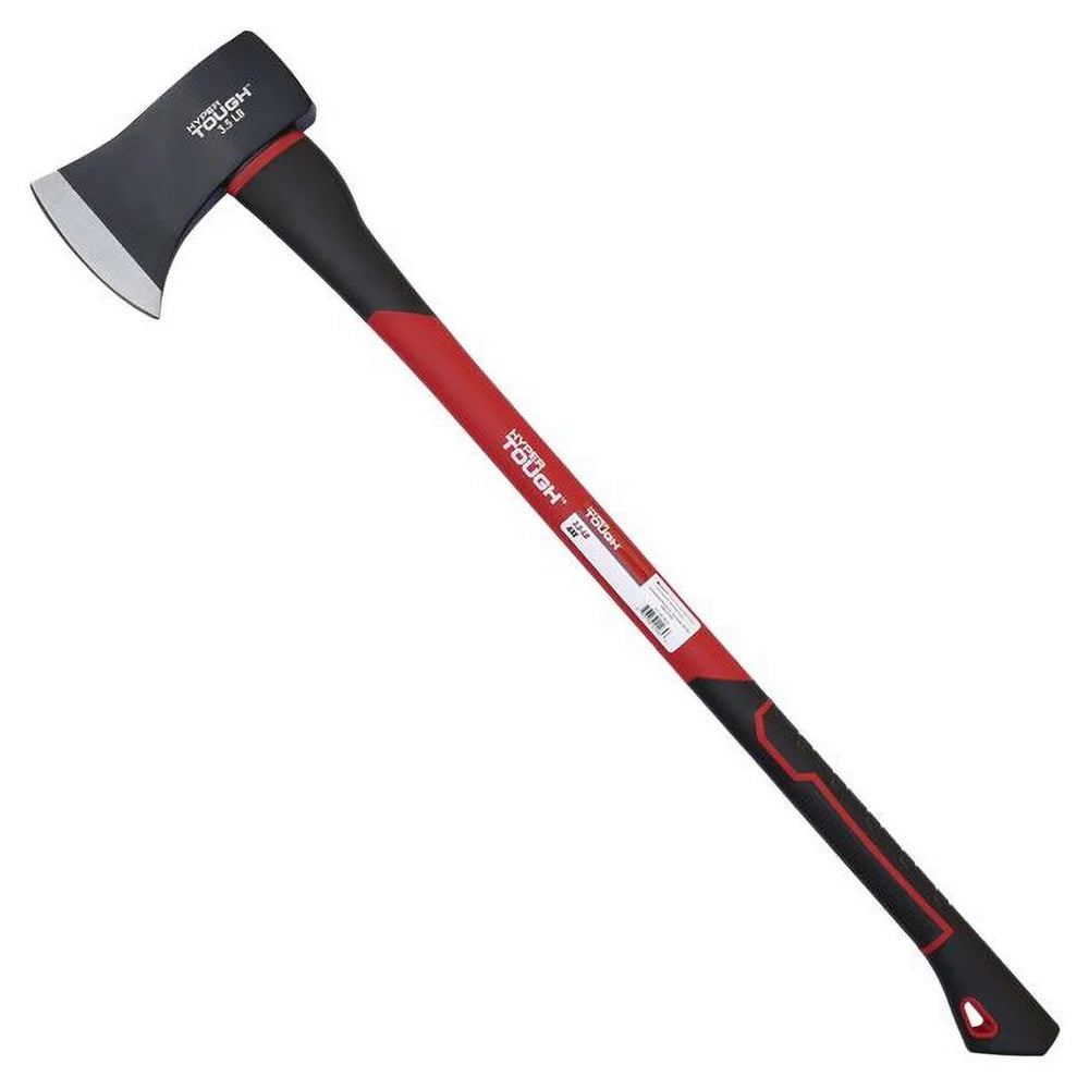 5lb Single Bit Axe High Quality Steel Head Durable Fiberglass Handle Non-Slip Grip wood Cutting Tool