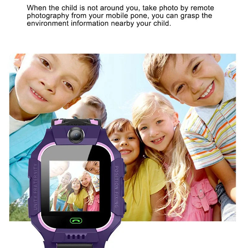 Z6 Kids SOS Smart Watch IP67 Waterproof SIM Card,GPS Tracker Anti-lost Smart Wristband,IOS Android