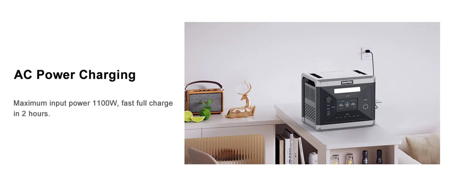 2400W/2160Wh Power Energy Stations Q2501 Rechargeable Batteries Solar Panels 200W FoldableOutdoor