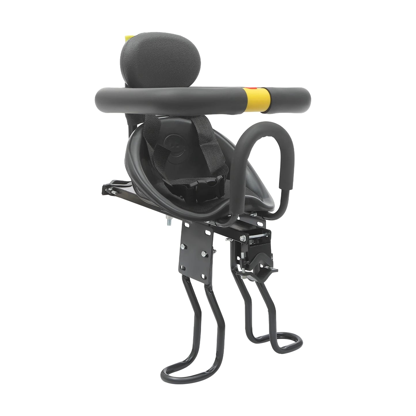 Black Child Bike Seat,Universal Front-mounted ,Adjustable ,Max 35kg Load Capacity