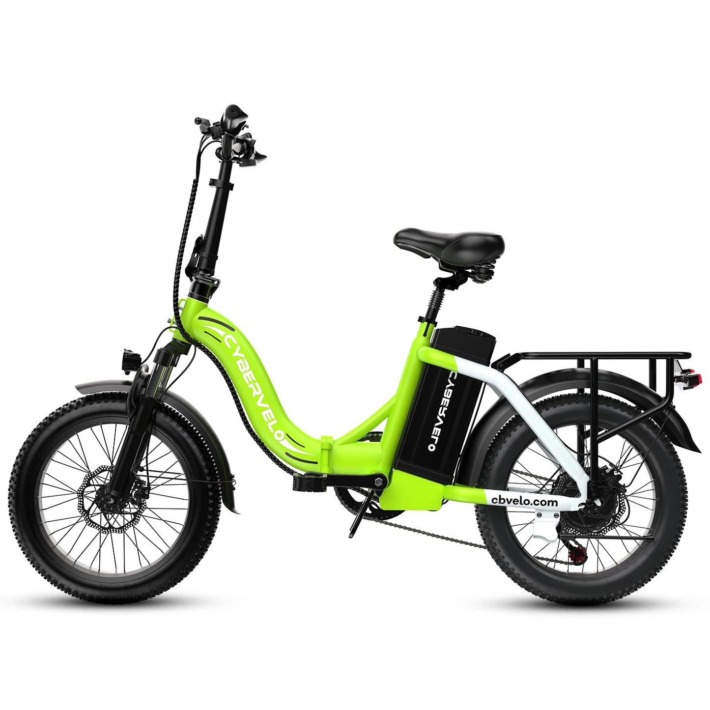 1000W Folding Electric Bike,48V 20.8AH Removable Battery ,30+MPH,80 Miles Max Range, 20" Fat Tire